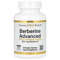 California Gold Nutrition, verbessertes Berberin, Berbevis-Phytosom mit Berberin-Phospholipid-Komplex mit Sonnenblumenlecithin, 550 mg, 60 pflanzliche Kapseln