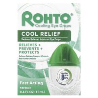 Rohto, Kühlende Augentropfen, Cool Relief, kühlende Augentropfen, kühle Linderung, 13 ml