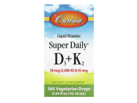 Carlson, Super Daily® D3 + K2, Vitamin D3 + K2, 10,16 ml