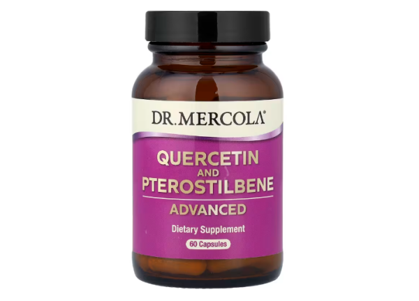 Dr. Mercola, Quercetin and Pterostilbene Advanced, Quercetin und Pterostilben, stark, 60 Kapseln
