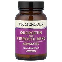 Dr. Mercola, Quercetin and Pterostilbene Advanced, Quercetin und Pterostilben, stark, 60 Kapseln