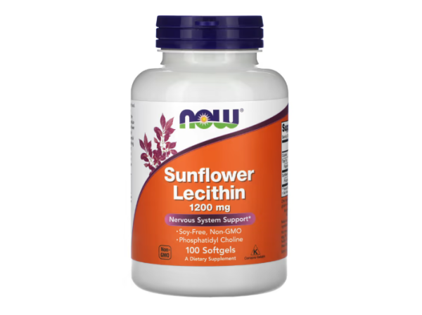 NOW Foods, Sonnenblumenlecithin, 1.200 mg, 100 Weichkapseln