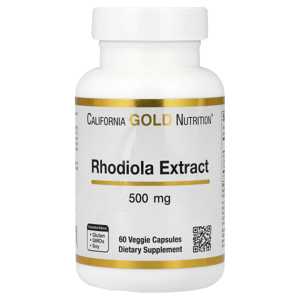 California Gold Nutrition, Rhodiola Extract, Rhodiola-Extrakt, 500 mg, 60 pflanzliche Kapseln
