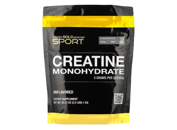 California Gold Nutrition, Sport, Creatine Monohydrate, Kreatinmonohydrat für Sportler, geschmacksneutral, 1 kg