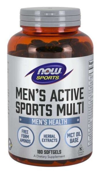 NOW Foods, Sports, Mens Active Sports Multi - 180 Weichkapseln