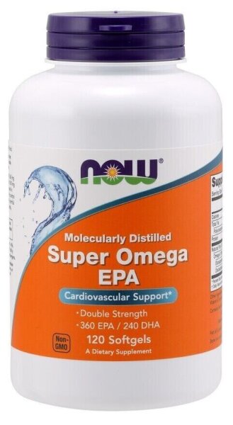 NOW Foods, Super Omega EPA Fish Oil, Fisch?l mit Omega und EPA, 120 Weichkapseln