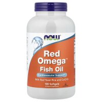 NOW Foods, Red Omega, Red Yeast Rice with CoQ10, Rotschimmelreis mit CoQ10, 180 Weichkapseln