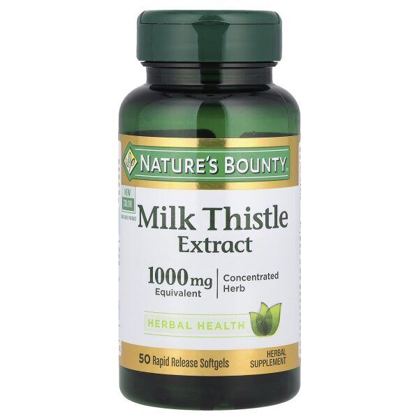 Natures Bounty, Mariendistel, 1.000 mg, 50 Weichkapseln mit schneller Freisetzung