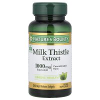 Natures Bounty, Mariendistel, 1.000 mg, 50 Weichkapseln mit schneller Freisetzung