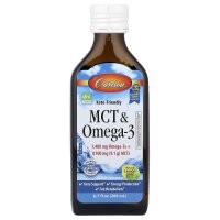 Carlson, MCT und Omega-3, natürliche Zitrone-Limette, 200 ml