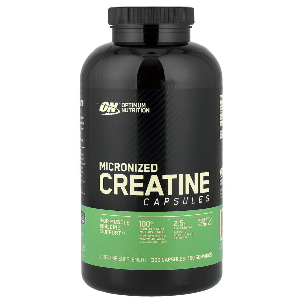 Optimum Nutrition, Mikronisiertes Kreatin, 300 Kapseln