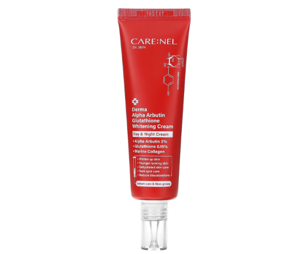 Care:Nel, Derma Alpha Arbutin Glutathion Whitening Cream, 45 ml