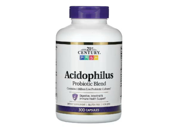 21st Century, Acidophilus, Probiotische Mischung, 300 Kapseln