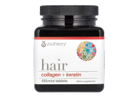 Youtheory, Haare, Kollagen + Keratin, 120 Mini-Tabletten
