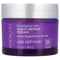 Andalou Naturals, Regenerierende Nachtcreme, Resveratrol...