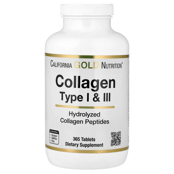 Lake Avenue Nutrition, Hydrolyzed Collagen Type I & III, hydrolysiertes Kollagen Typ I und III, 365 Tabletten