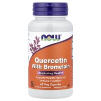 NOW Foods, Quercetin mit Bromelain, 60 pflanzliche Kapseln