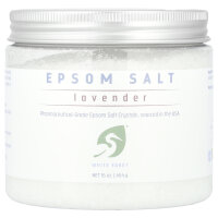 White Egret, Epsom Salt, Bittersalz, Lavendel, 454 g