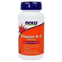 NOW Foods, Vitamin K-2, 100 mcg, 100 Vegetarische Kapseln