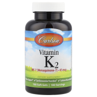 Carlson, Vitamin K2, MK-7 (Menachinon-7), 45 mcg, 180...