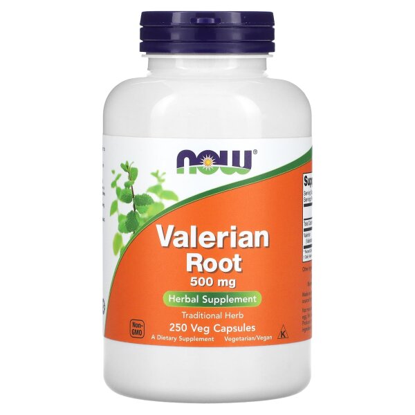 NOW Foods, Valerian Root, Baldrianwurzel, 250 pflanzliche Kapseln