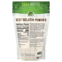 NOW Foods, Real Food, Beef Gelatin Powder, Rindergelatinepulver, 454 g