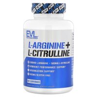EVLution Nutrition, L-Arginin + L-Citrullin, 120 pflanzliche Kapseln