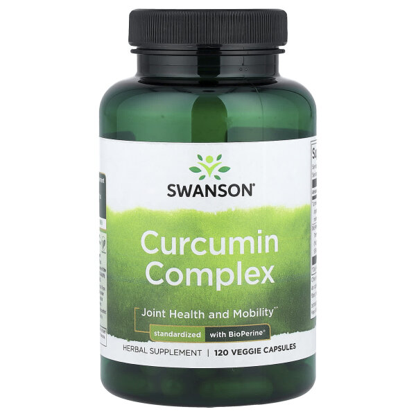 Swanson, Curcumin-Komplex, 120 pflanzliche Kapseln