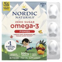 Nordic Naturals, Omega-3 Fishies, Zero Sugar, zuckerfreie...