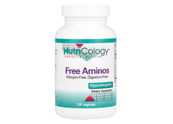Nutricology, Free Aminos, freie Aminosäuren, 100 Vegicaps