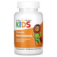 California Gold Nutrition, Chewable Multi-Vitamin with Vitamin A, Vitamin C, Vitamin E and Apple Fruit Powder for Children, Multivitamin-Kautabletten mit Vitamin A, Vitamin C, Vitamin E und Apfelfruchtpulver für Kinder, verschiedene Fruchtgeschmacksrichtu