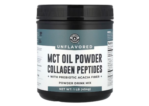 Left Coast Performance, MCT-Öl-Pulver Kollagenpeptide mit präbiotischer Akazienfaser, geschmacksneutral, 454 g