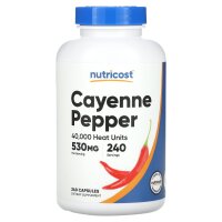 Nutricost, Cayenne-Pfeffer, 40.000 Wärmeeinheiten,...