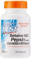Doctors Best, Betaine HCl Pepsin and Gentian Bitters, 120...