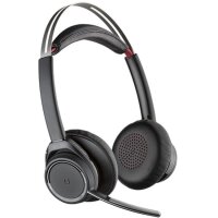 Plantronics - Voyager Focus UC Poly Bluetooth Dual-Ear (Stereo) Headset mit Boom Mic -USB-A Active Noise Cancelling - Kompatibel mit PC/Mac - Funktioniert mit Teams (zertifiziert), Zoom #1