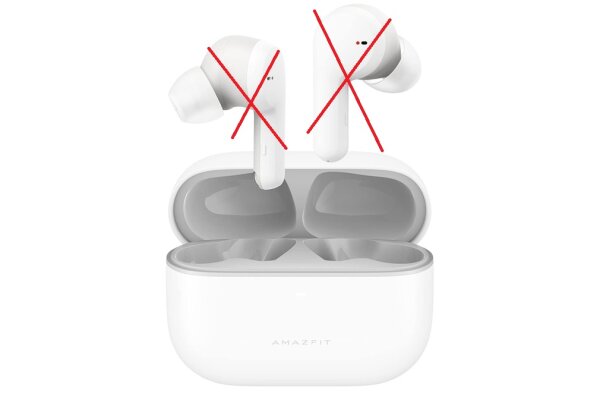 Amazfit Powerbuds Pro NUR DAS LADECASE Sport Kopfhörer Bluetooth kabellose Earbuds mit aktiver Noise Cancelling, Herzfrequenzüberwachung, Fitnesstracking, 4 Modi, 6 Mikrofonen, 30H Spielzeit, Weiß, Normal #1