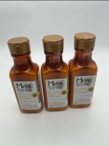 3x Maui Moisture Curl Care Coconut Oil & Aloe vera Conditioner (385 ml), intensive & reichhaltige Haarspülung, Haarpflege Locken Spülung mit Kokosöl für dickes, lockiges & geschädigtes Haar