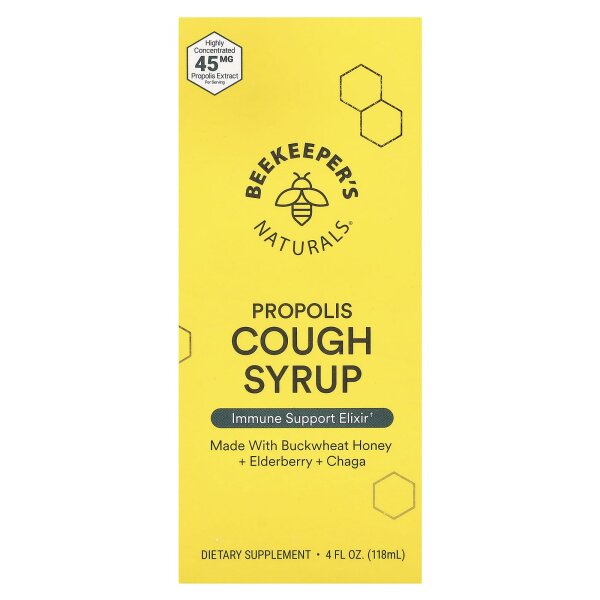 Beekeepers Naturals, Propolis-Hustensaft, 118 ml (4 fl. oz.)