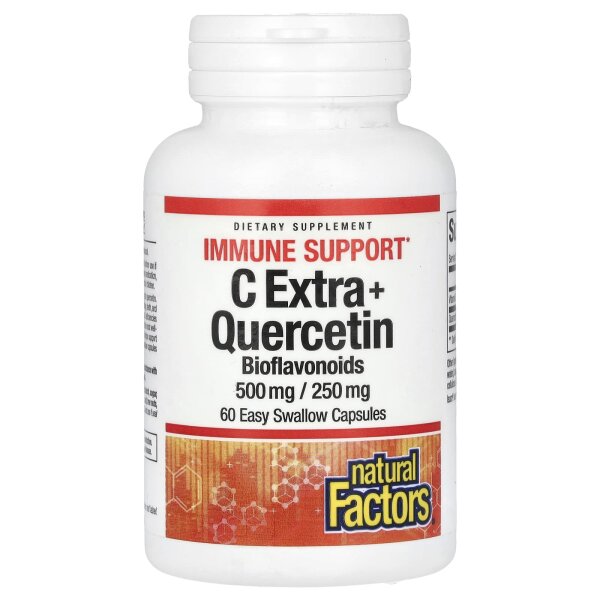 Quercetin Kapseln mit Vitamin C 750mg Immun Booster Starke Antioxidans