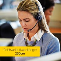 Jabra Biz 2400 II Duo USB BITTE LESEN langlebiges Profi-Kabel-Headset Schwarz