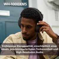 Sony WH-1000XM5 kabellose Bluetooth Noise-Cancelling Kopfhörer 30h Akku Silber