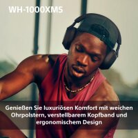 Sony WH-1000XM5 kabellose Bluetooth Noise-Cancelling Kopfhörer 30h Akku Silber