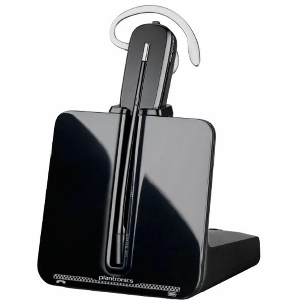 Plantronics - CS540 DECT-Headset – Ein-Ohr Wireless-Headset (Mono), 3 verschiedene Tragevarianten - Anschluss an ein Tischtelefon - Mikrofon mit Noise Cancelling & bis zu 120 m Reichweite, Schwarz #1