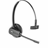 Plantronics - CS540 DECT-Headset – Ein-Ohr Wireless-Headset (Mono), 3 verschiedene Tragevarianten - Anschluss an ein Tischtelefon - Mikrofon mit Noise Cancelling & bis zu 120 m Reichweite, Schwarz #1