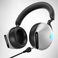 Alienware Tri-Mode Wireless Gaming Headset AW920H (Lunar Light), White, 17.4 cm #1