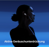Apple AirPods 4 Bluetooth Kopfhörer, Aktive Geräuschunterdrückung, Adaptives Audio, Personalisiertes 3D Audio, Transparenzmodus, USB-C Ladecase, Kabelloses Laden