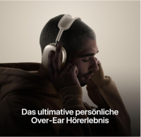 Apple AirPods Max Kabellose Kopfhörer mit Pro Level aktiver Geräuschunterdrückung, Transparenzmodus und personalisiertem 3D Audio in Violett