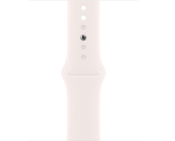 Original Apple Watch Sportarmband 40mm in Blassrosa, S/M Größe, Hochleistungs-Fluorelastomer, widerstandsfähig und weich
