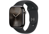 Original Apple Watch Band Sportarmband 46mm Premium-Qualität Schwarz, S/M Größe