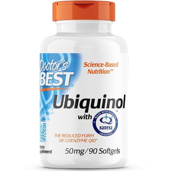 Doctors Best, Ubiquinol with Kaneka Ubiquinol, 50mg, 90 Weichkapseln